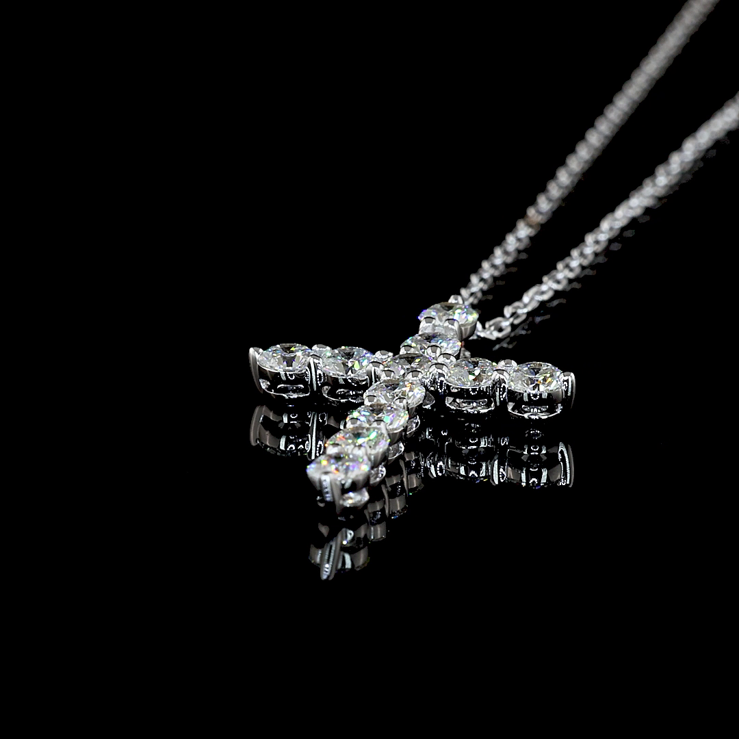 1/2ctw Prong Round Symbol Pendant