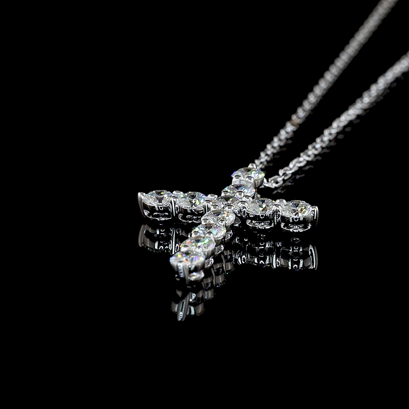 1/2ctw Prong Round Symbol Pendant