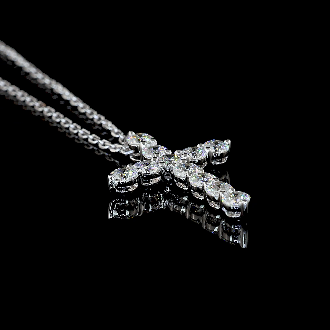 1/2ctw Prong Round Symbol Pendant
