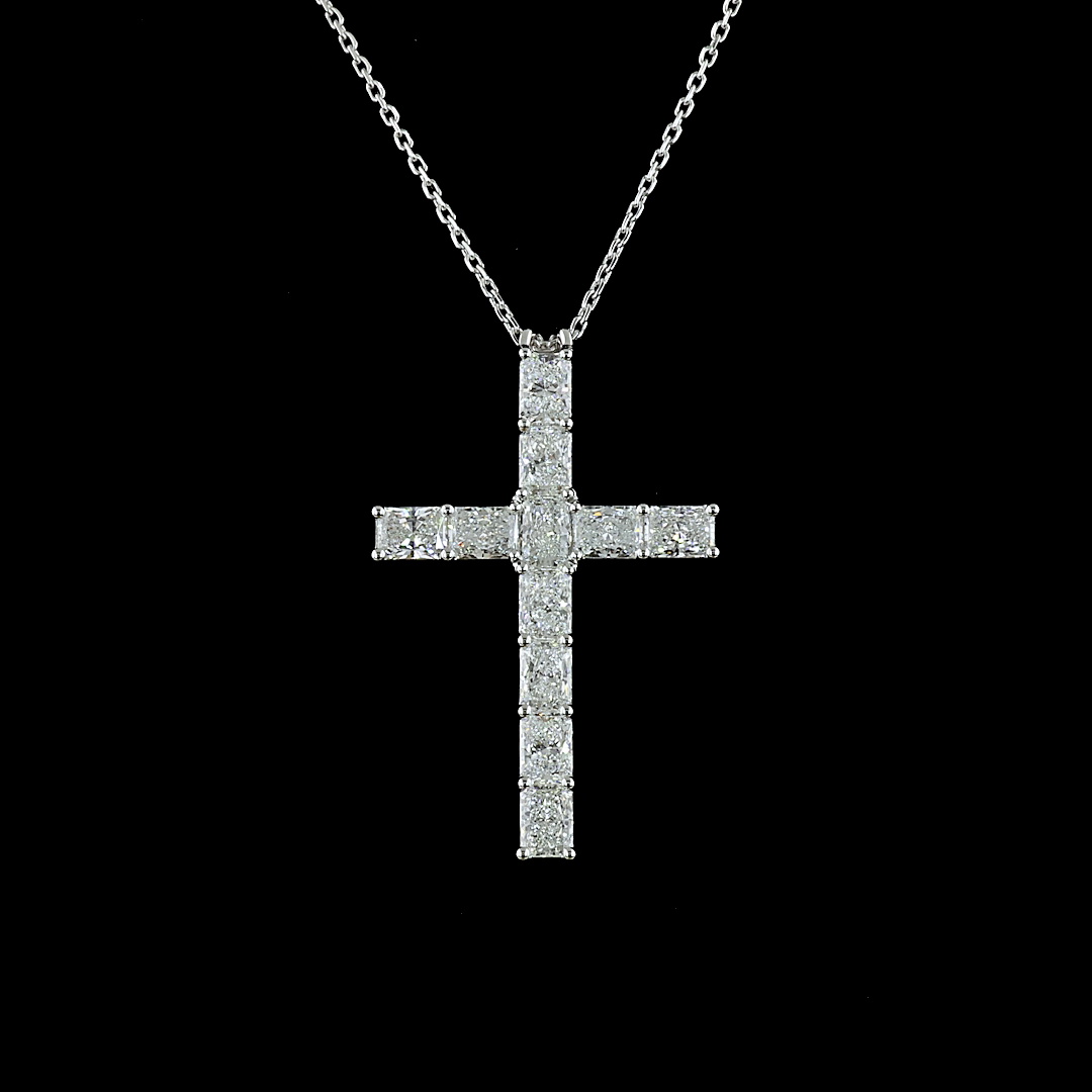 2-1/4ctw Prong Radiant Symbol Pendant