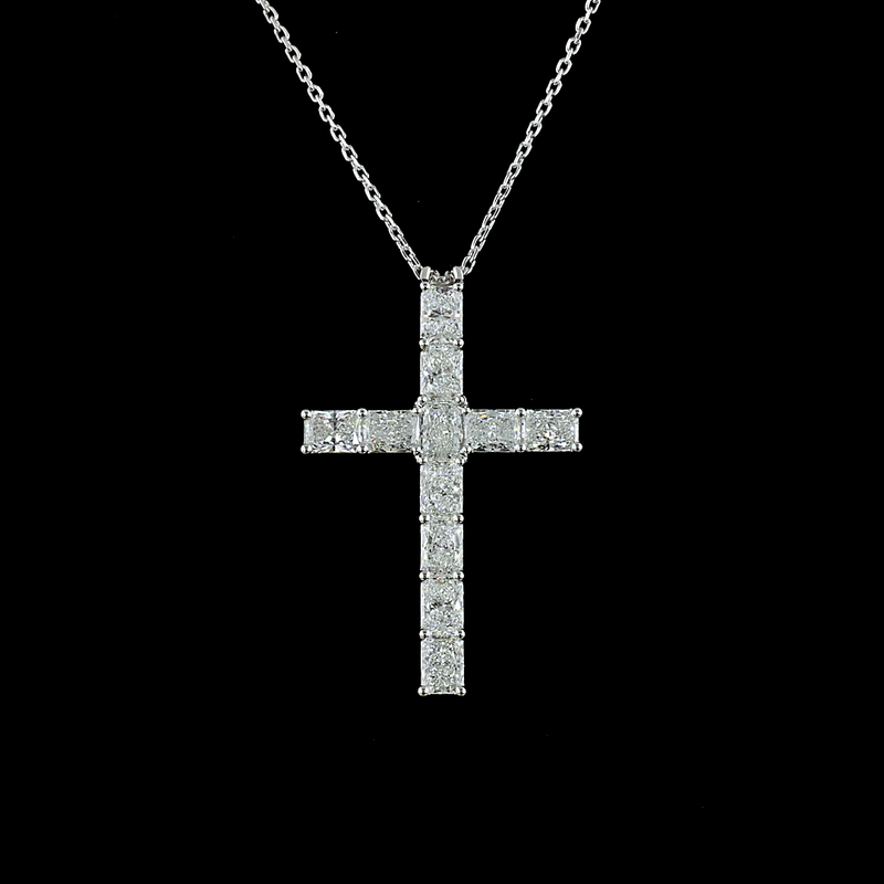 2-1/4ctw Prong Radiant Symbol Pendant