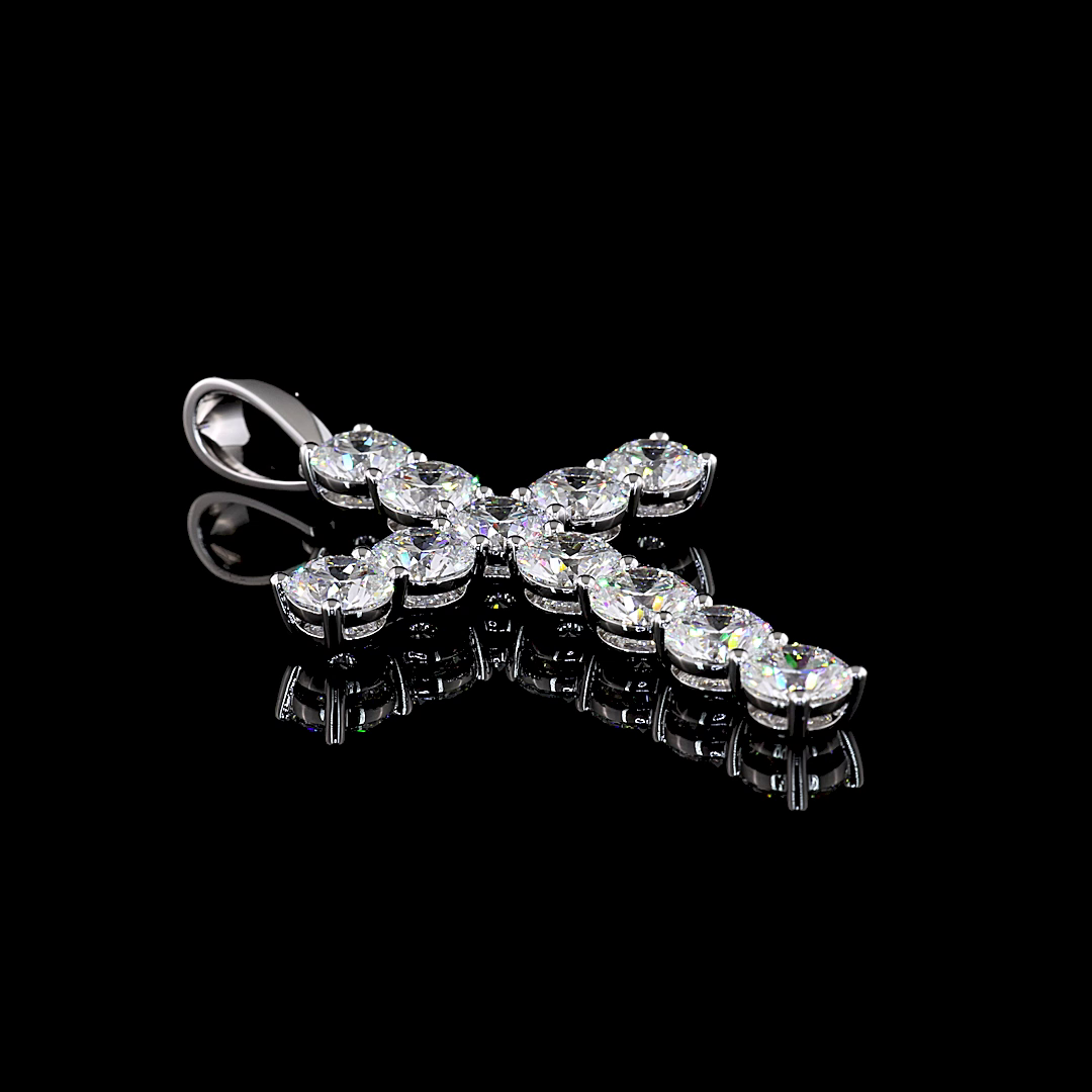 13ctw Prong Round Symbol Pendant