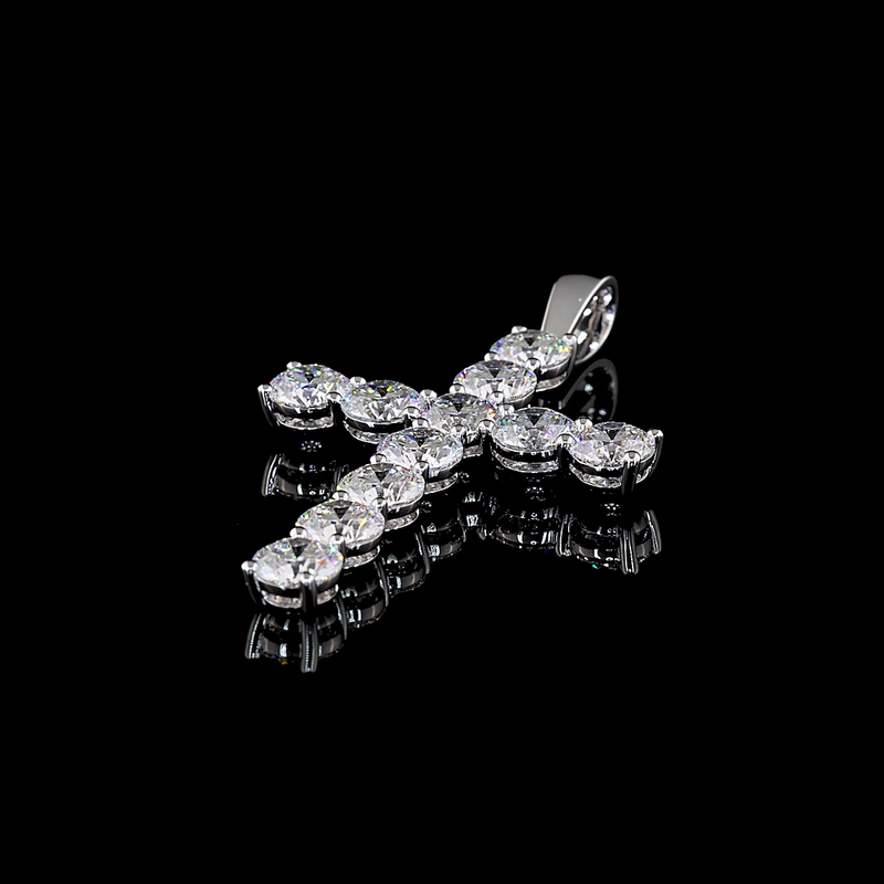 13ctw Prong Round Symbol Pendant