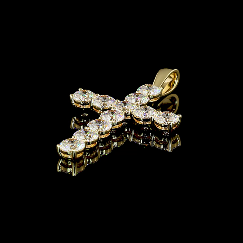 13ctw Prong Round Symbol Pendant