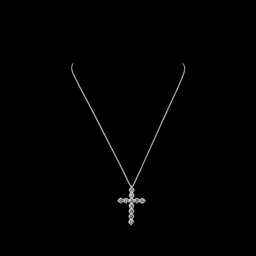 3ctw Prong Round Symbol Pendant