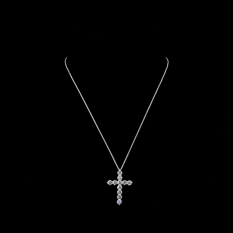3ctw Prong Round Symbol Pendant
