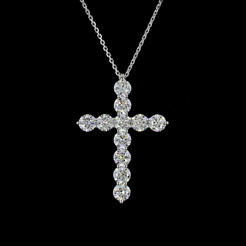 3ctw Prong Round Symbol Pendant