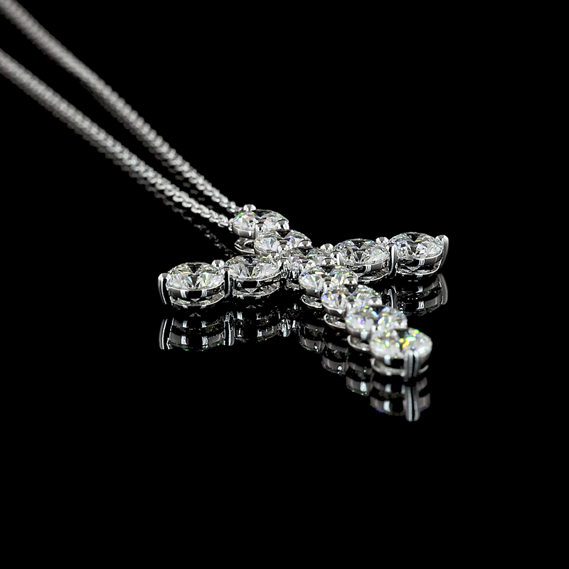 3ctw Prong Round Symbol Pendant