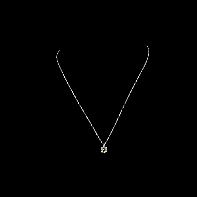 1ctw Prong Round Solitaire Pendant