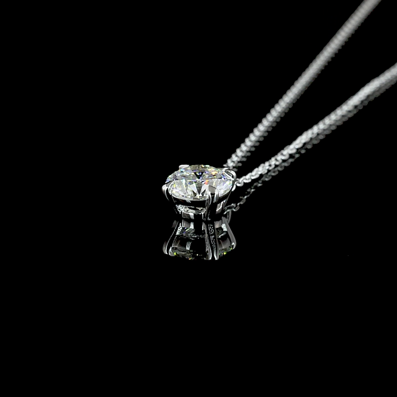 1ctw Prong Round Solitaire Pendant