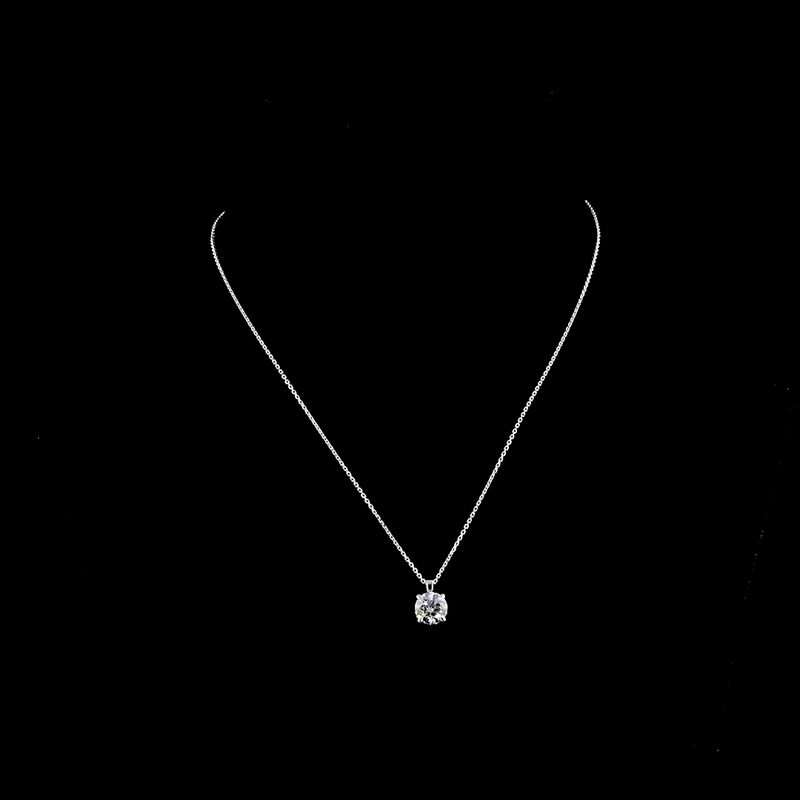 2ctw Prong Round Solitaire Pendant