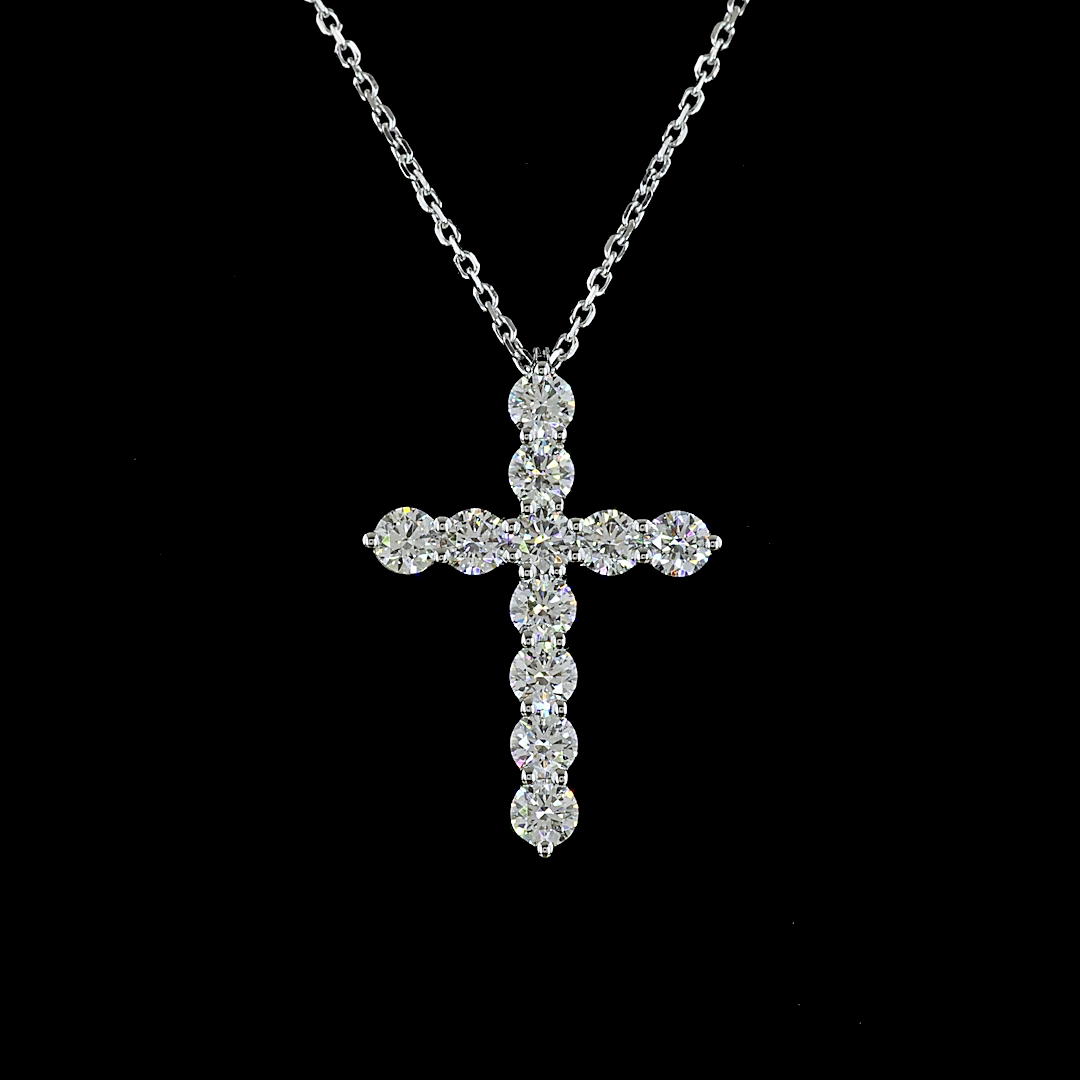 1ctw Prong Round Symbol Pendant