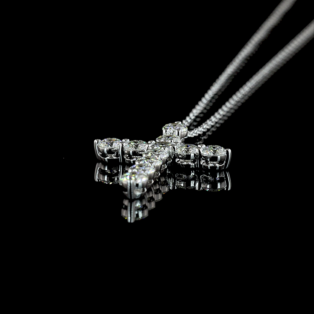 1ctw Prong Round Symbol Pendant