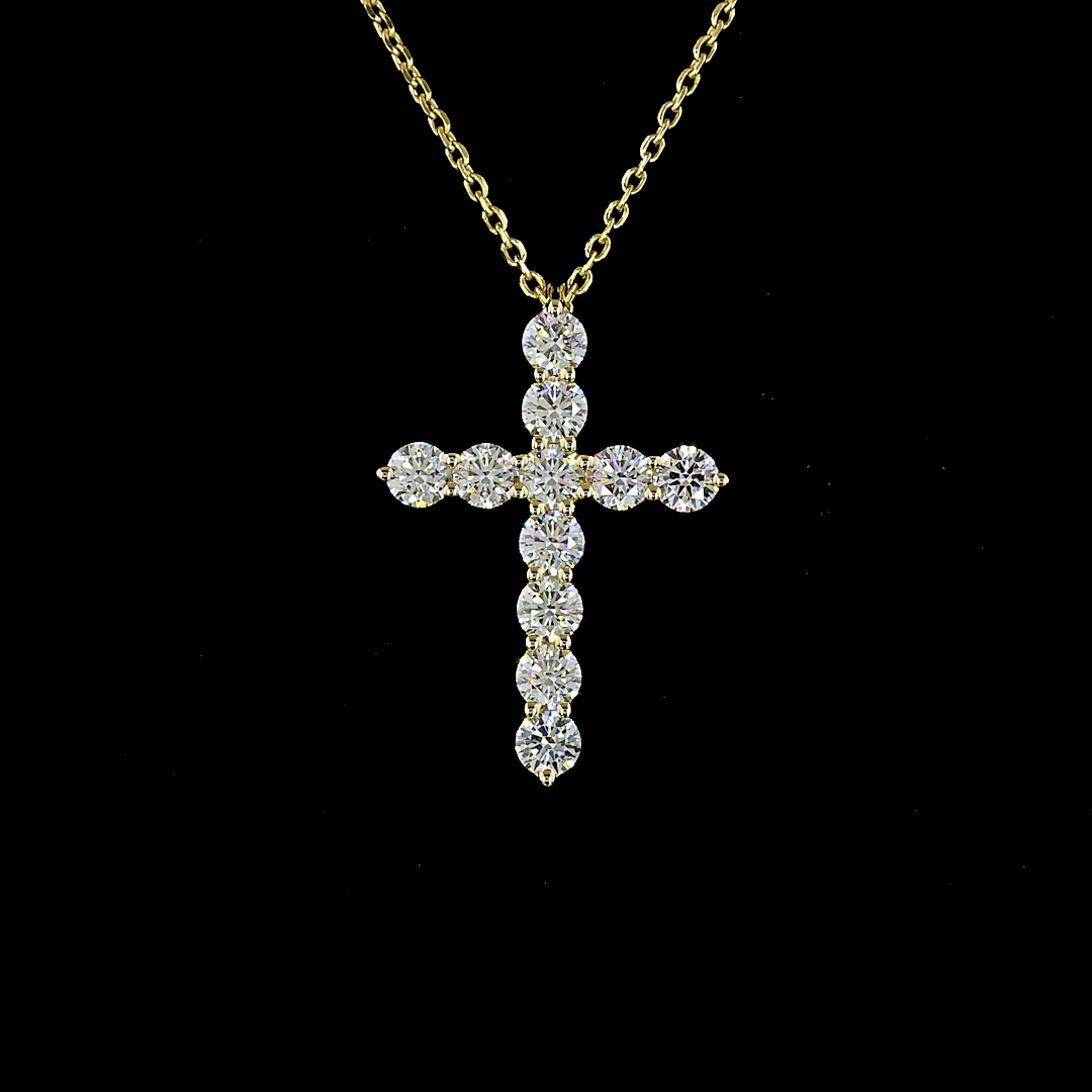 1ctw Prong Round Symbol Pendant