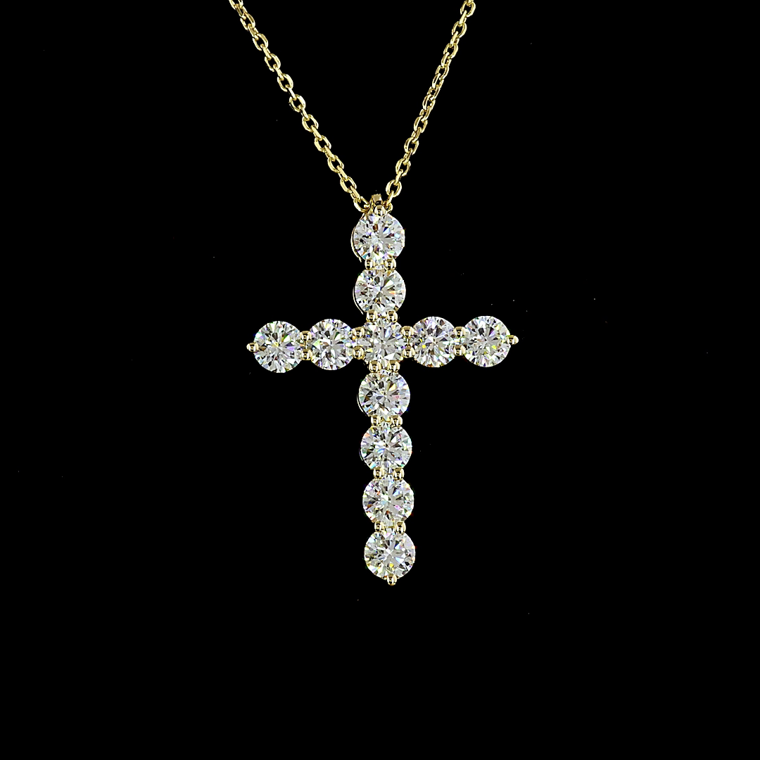 2ctw Prong Round Symbol Pendant