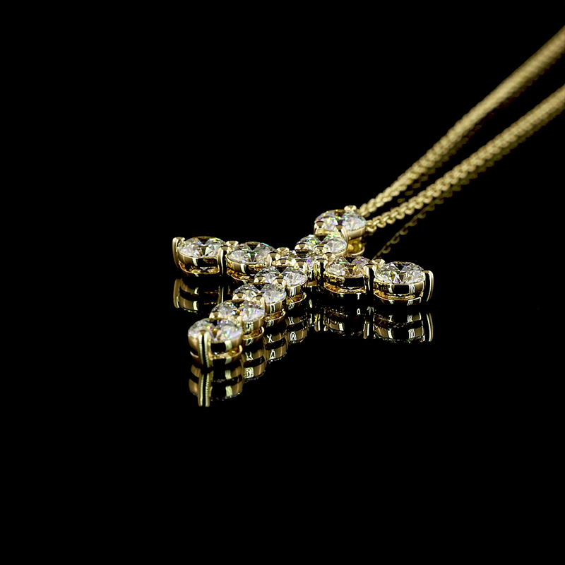 2ctw Prong Round Symbol Pendant