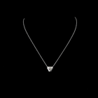 2ctw Bezel Triangle Solitaire Pendant