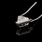2ctw Bezel Triangle Solitaire Pendant