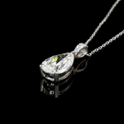 2-1/2ctw Prong East West Pear & Round Pendant