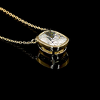 2ctw Bezel East West Cushion Solitaire Pendant