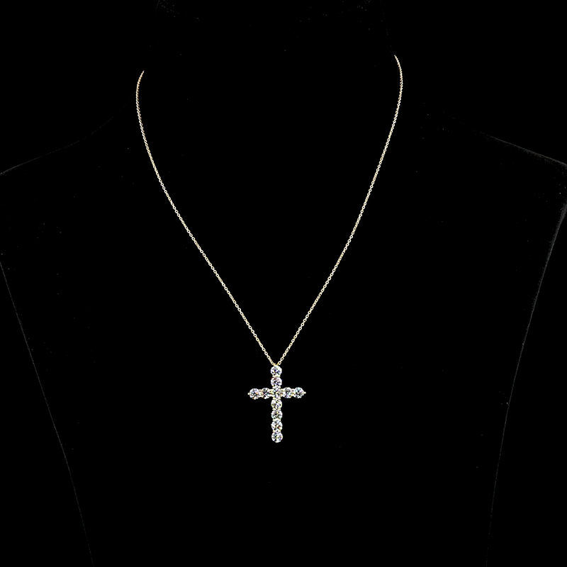 4ctw Prong Round Symbol Pendant