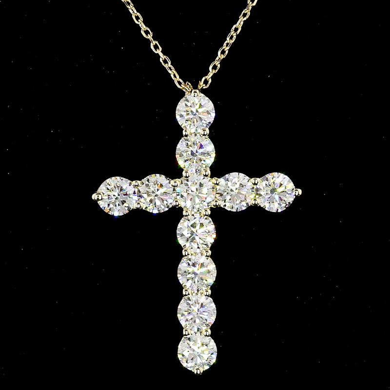 4ctw Prong Round Symbol Pendant