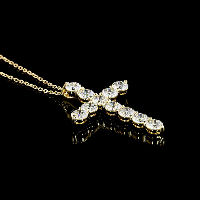 4ctw Prong Round Symbol Pendant