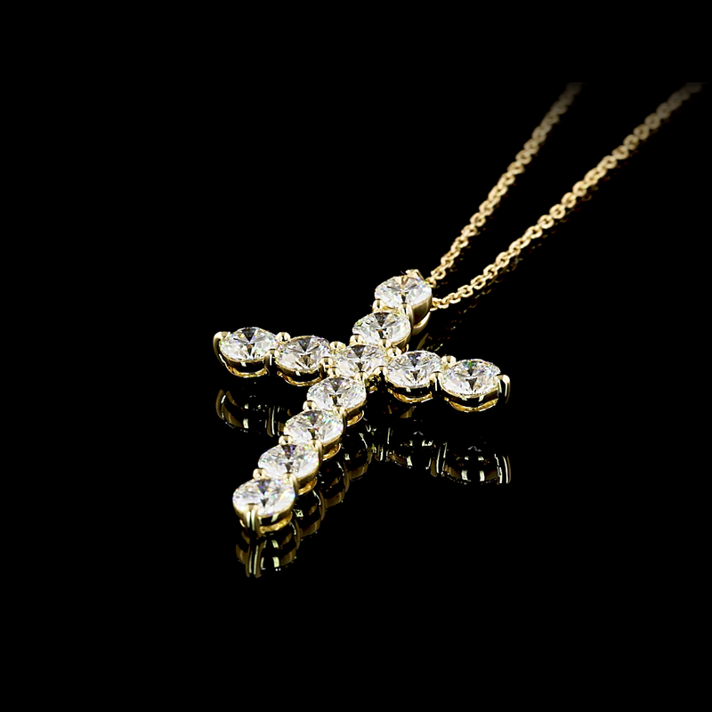 4ctw Prong Round Symbol Pendant