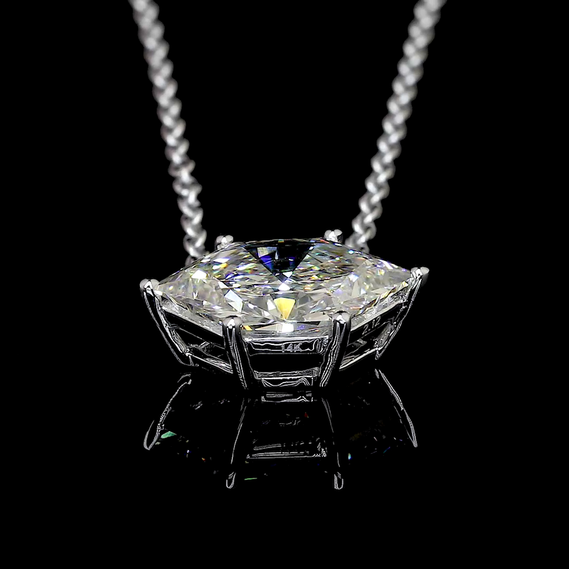 1-1/2ctw Prong Antique Marquise Solitaire Pendant
