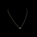 1ctw Prong East West Emerald Solitaire Pendant