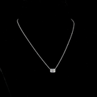 2ctw Prong East West Emerald Solitaire Pendant