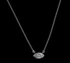 3-3/4ctw Bezel Marquise Solitaire Pendant