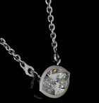 3-3/4ctw Bezel Marquise Solitaire Pendant
