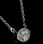 3-3/4ctw Bezel Marquise Solitaire Pendant