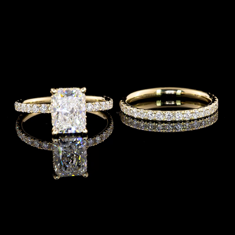 1-1/2ct Radiant Diamond Special Engagement Ring