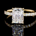 1-1/2ct Radiant Diamond Special Engagement Ring