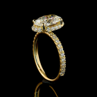 2-1/2ct Oval Diamond Halo Engagement Ring