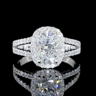 2ct Cushion Diamond Split Shank Engagement Ring