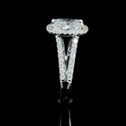 2ct Cushion Diamond Split Shank Engagement Ring