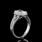 2ct Radiant Diamond Split Shank Engagement Ring