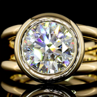 3ct Round Diamond Solitaire Engagement Ring