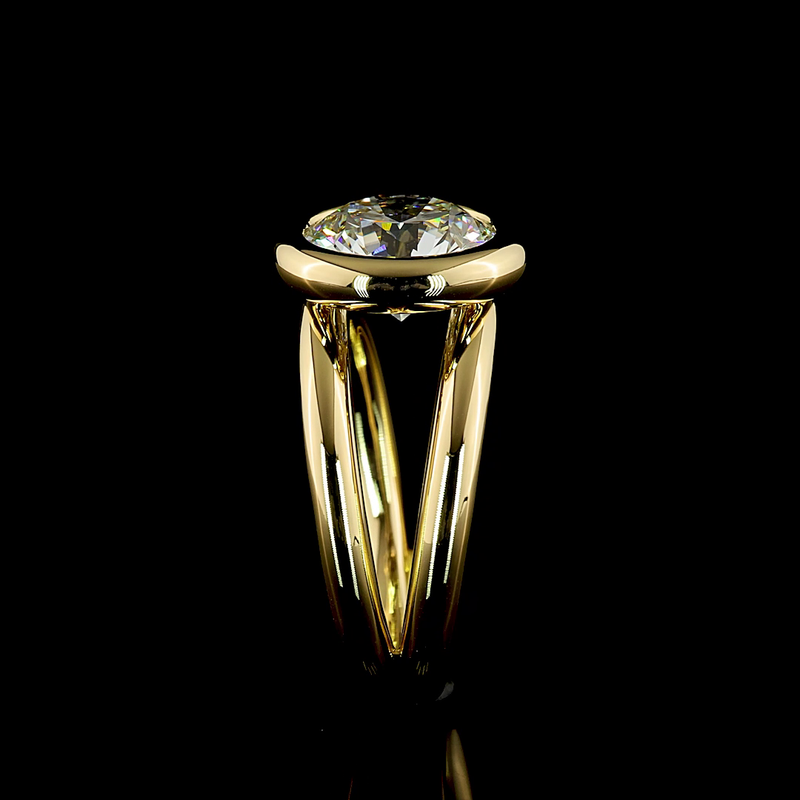 3ct Round Diamond Solitaire Engagement Ring