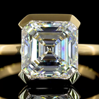3ct Asscher Diamond Solitaire Engagement Ring