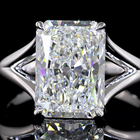 4ct Radiant Diamond Solitaire Engagement Ring