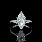 3ct Marquise Diamond Diamond Shank Engagement Ring