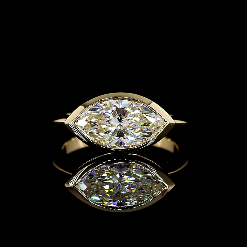 2ct Marquise Diamond Solitaire Engagement Ring