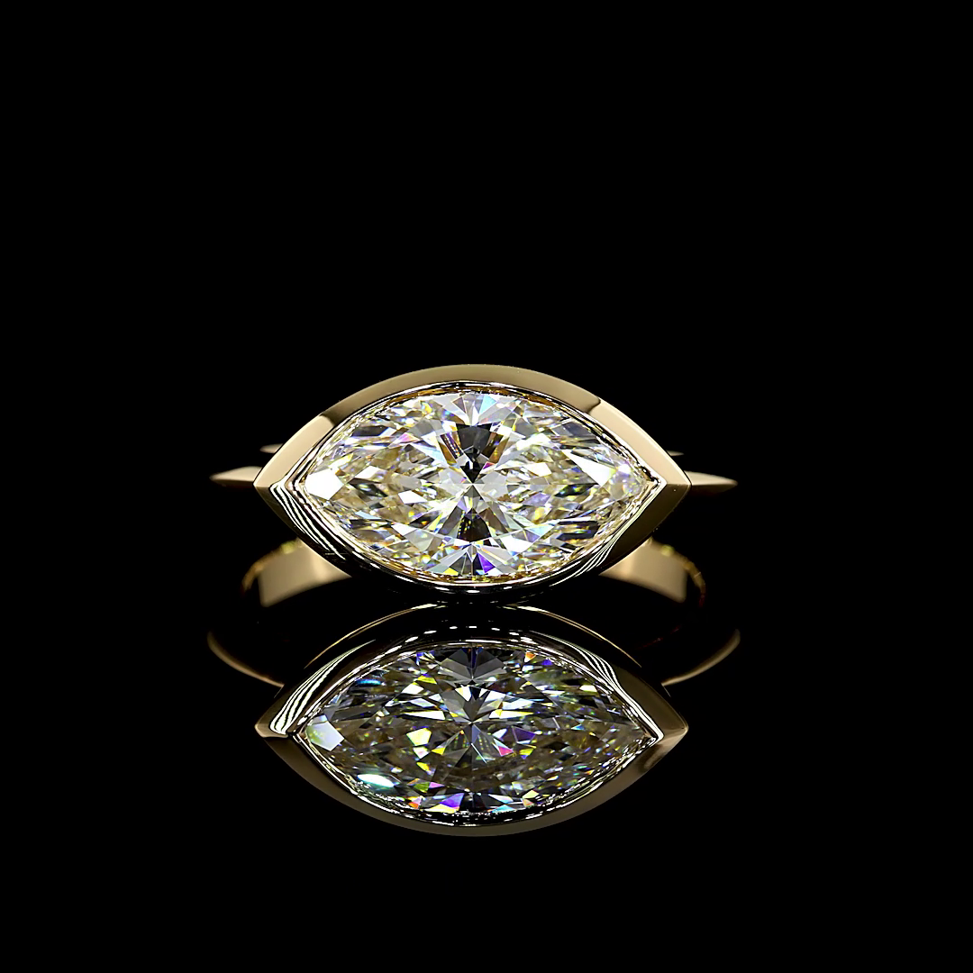 2ct Marquise Diamond Solitaire Engagement Ring