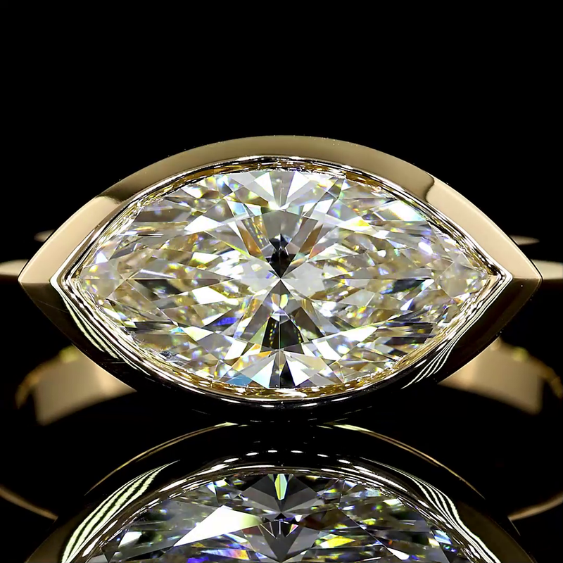 2ct Marquise Diamond Solitaire Engagement Ring