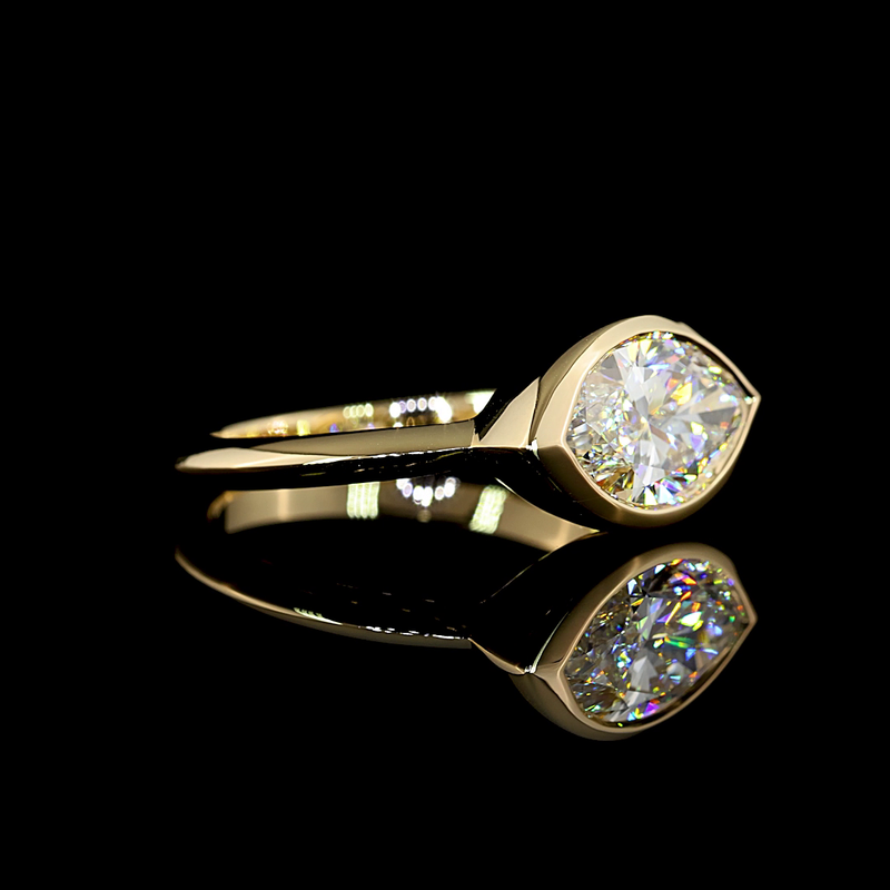 2ct Marquise Diamond Solitaire Engagement Ring