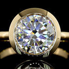 3ct Round Diamond Solitaire Engagement Ring